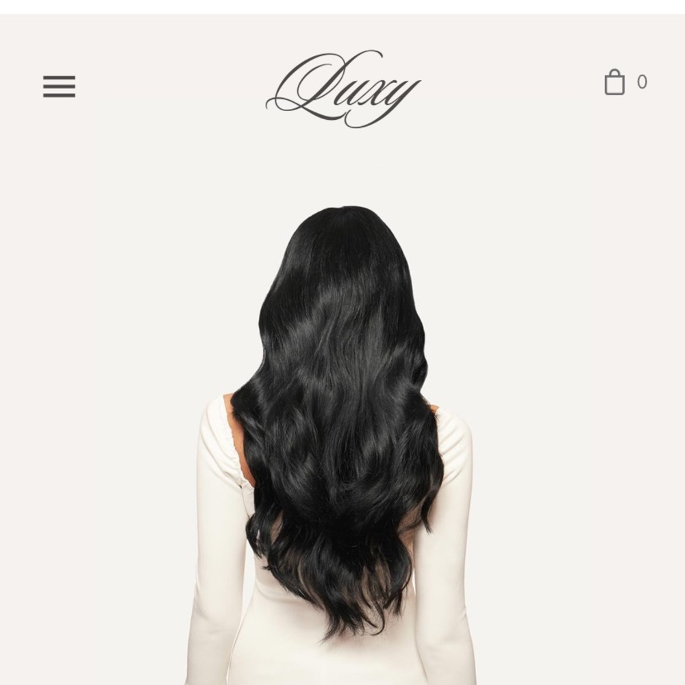 Jet Black real hair extensions
